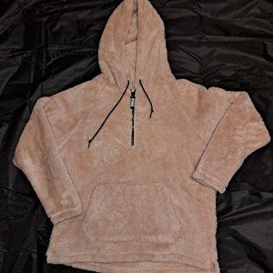 VS Pink Sherpa 3/4 zip pullover
